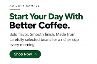 persuasive ad copy for your business or product