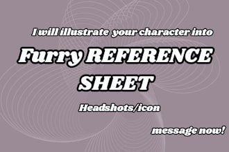 draw furry ref sheet furry oc