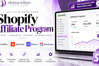set up shopify affiliate program goaffpro uppromote bixgrow