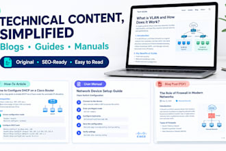 write technical reports and documentation for your project
