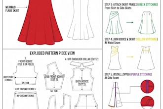 create professional clothing patterns and sewing patterns