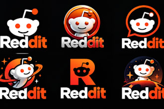 design a professional community social media, forum, online platform reddit logo