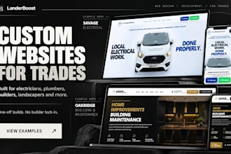 build a contractor website with a quote form