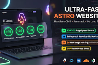 build an ultra fast astro headless website
