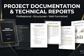 create professional project documentation and technical reports