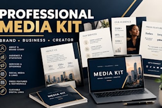 design a professional media kit press kit for your brand or business