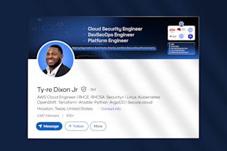 design modern and professional linkedin banner or cover