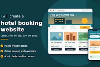 design a hotel website on wordpress with booking system