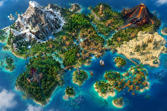 build a custom minecraft map, world, spawn or server build