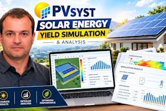 perform pvsyst solar energy yield simulation and analysis