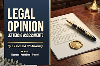 write a legal opinion letter and case assessment as a US attorney