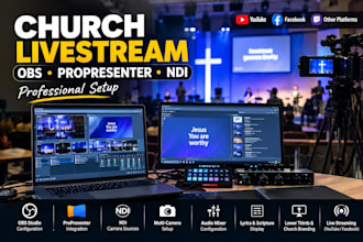 setup obs propresenter ndi church livestream