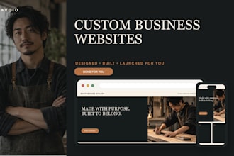 design and build a custom modern website for your small business