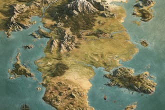 do fantasy map design