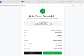 build a modern full stack ecommerce website in PHP mysql