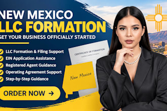 form your new mexico llc, get ein and provide registered agent