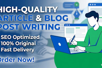 write engaging SEO blog posts and artical