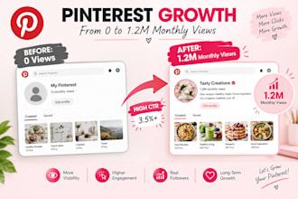 be your pinterest manager for monthly management and SEO growth