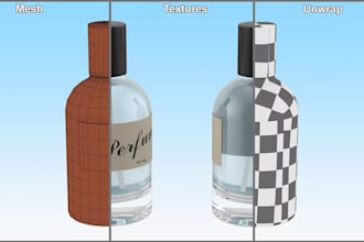 design perfume bottle plastic bottle watch and silicone mold in 3d cad design