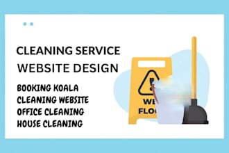 do booking koala website cleaning service business website with booking koala