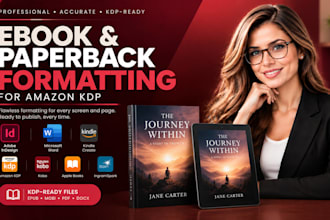 do ebook formatting and paperback formatting for amazon KDP