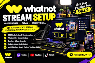 setup whatnot obs vertical streams for auctions and card breaks