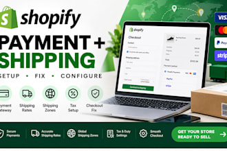 setup up shopify payment gateway shipping rates zones and checkout