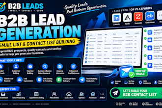 do targeted b2b lead generation, email list and contact list building