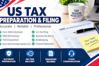 do US tax filing US tax returns llc tax business tax 1120 5472 1040 cpa