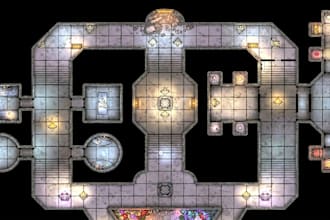 create custom battle map, dnd map for fantasy rpg game