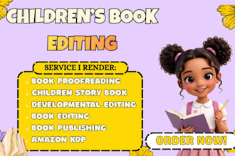 edit and profread children book, edit kids story book, format kids picture book