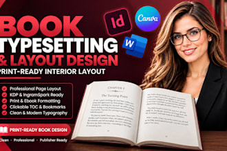 do book typesetting and interior book design for print