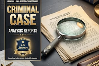 draft a comprehensive criminal case analysis report as a US attorney