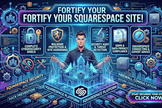 design a squarespace website for cybersecurity audit and security consultants