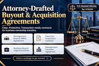 draft an airtight executive acquisition contract for your business