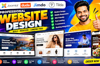 design professional joomia website duda landing page redesign jimbo tilda sites