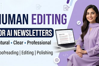 human edit and polish your ai generated newsletter content