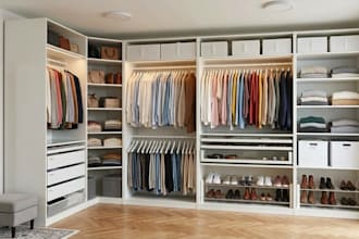 design ikea pax wardrobe, walk in closet, cabinetry, joinery with cutlist