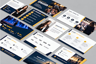 design a professional speaker sheet, speaker sheet, media kit and one sheet