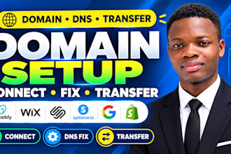 connect domain, fix domain, transfer domain redirect domain