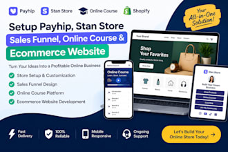 setup payhip stanstore sales funnel online course ecommerce website