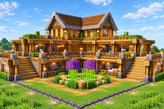 build custom minecraft houses, bases, farms, redstone systems and server builds