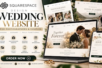 design squarespace wedding website photographer website rsvp wedding website