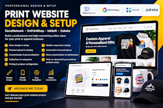 do deconetwork onprintshop inksoft zakeke product print website store design