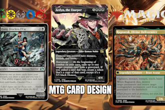 create custom mtg card, tcg card, edh and mtg playmat