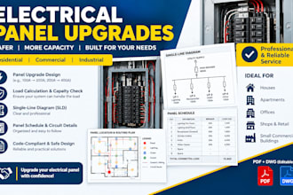 design electrical panel upgrade plans, load calculations