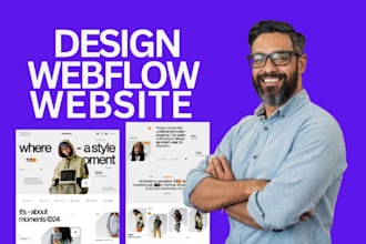 design webflow design, webflow expert, webflow website, webflow landing page