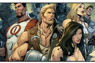 provide pro comic book illustration ready for print or web