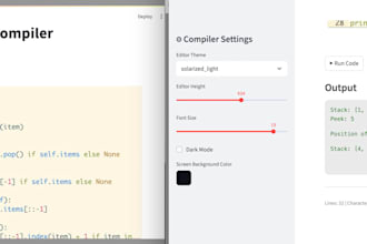 build an online python compiler web app with code editor