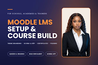 design and upgrade moodle lms website moodle course customization moodle
